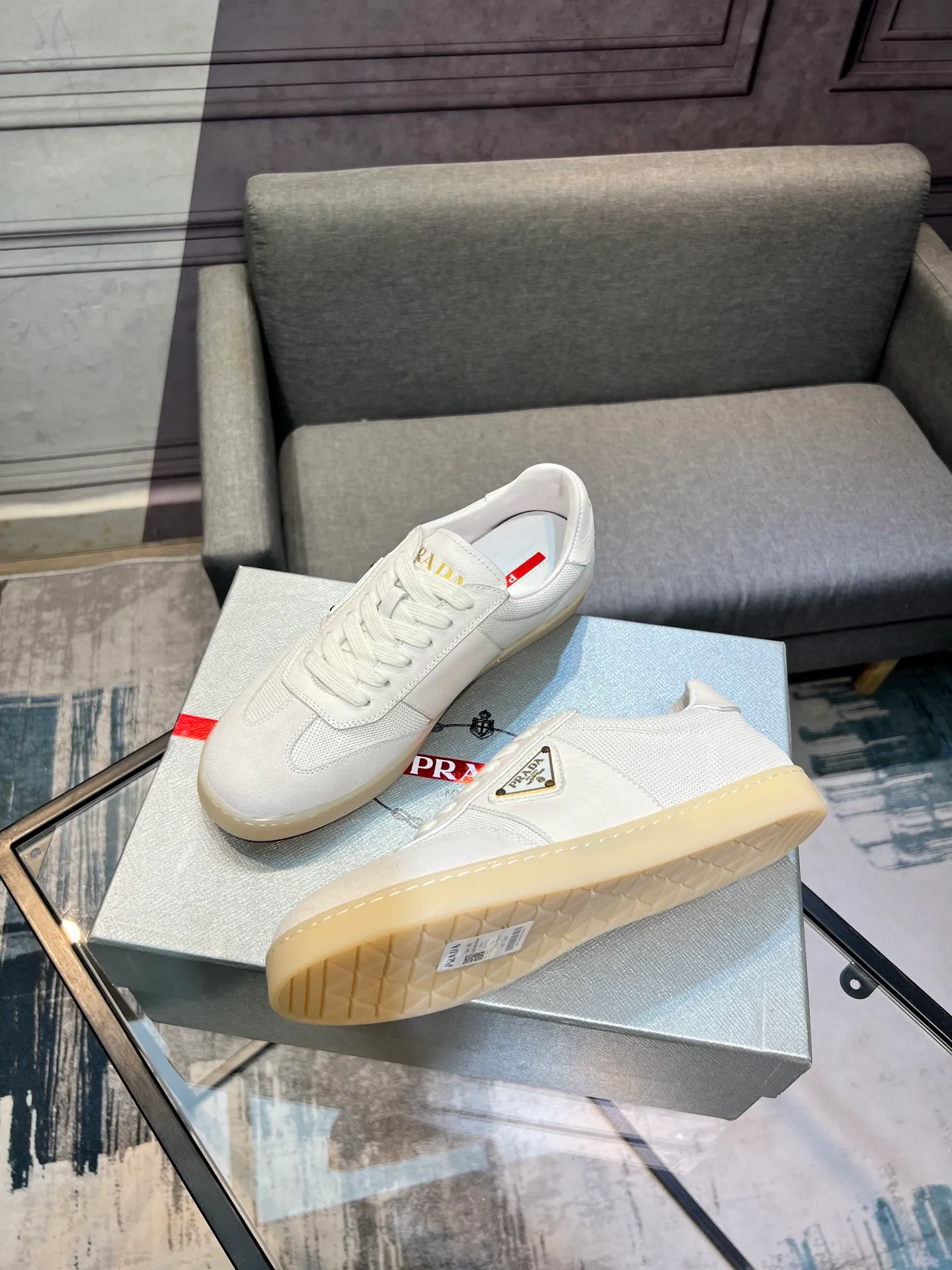 Men's shoes 💰540 [PRADA] Men's shoes are popular in the counter, official website synchronization, 1 high-quality shipment ✔️ Original frosted cowhide + cowhide lining, 1🆚1 replica, original sole, 38-45 (45 customized, non-refundable)